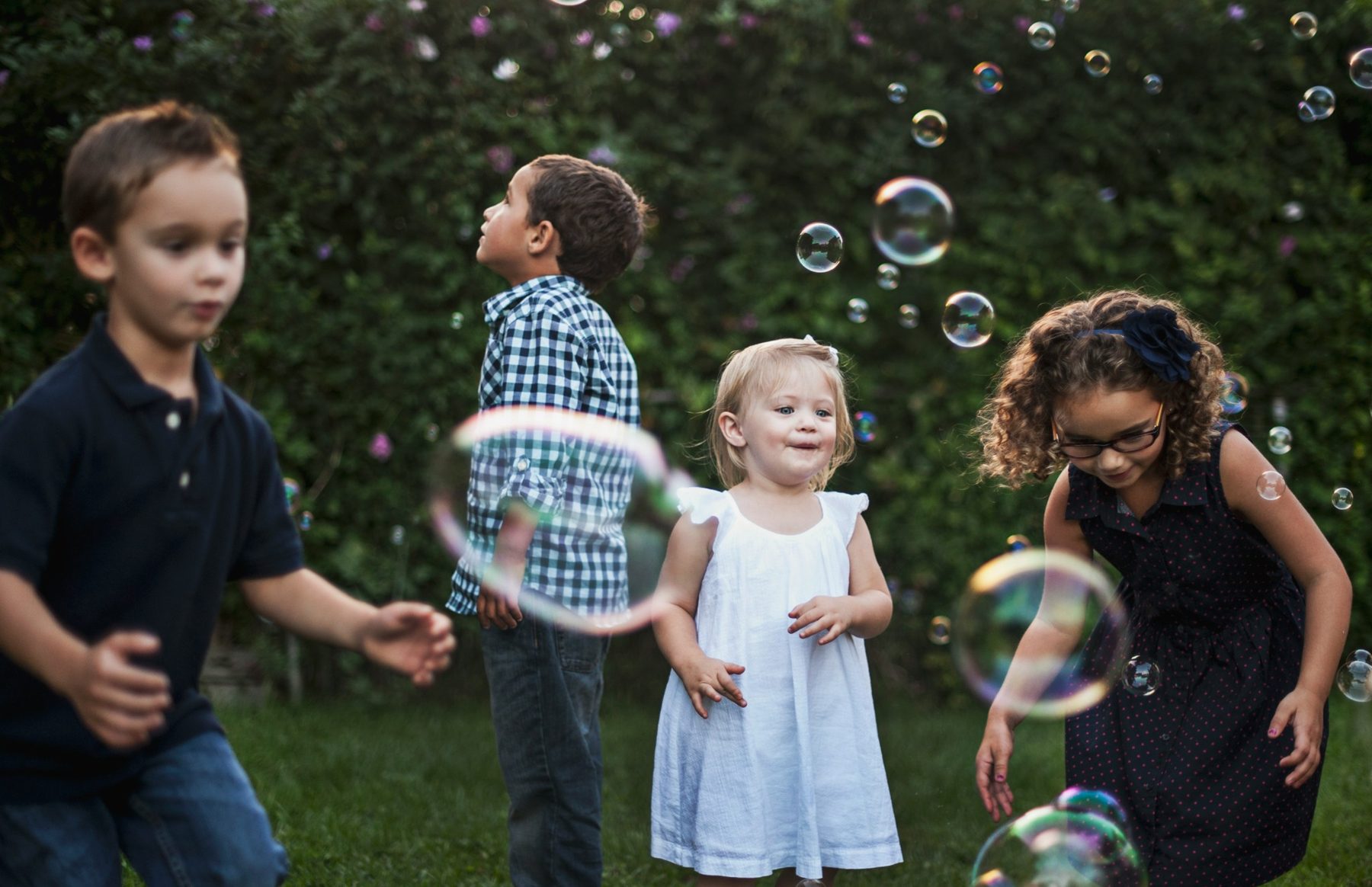 Children playing outdoors